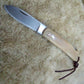 FD-007 Bone Handle pocket knife w/ steel blade