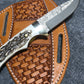 FX-002 Axis Antler  Hunting Knife w/ ball bearing steel blade