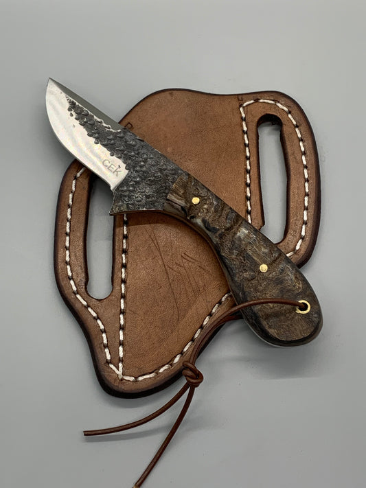 FX-021 Ram Horn Hunting Knife w/Stainless Steel Blade (440c)