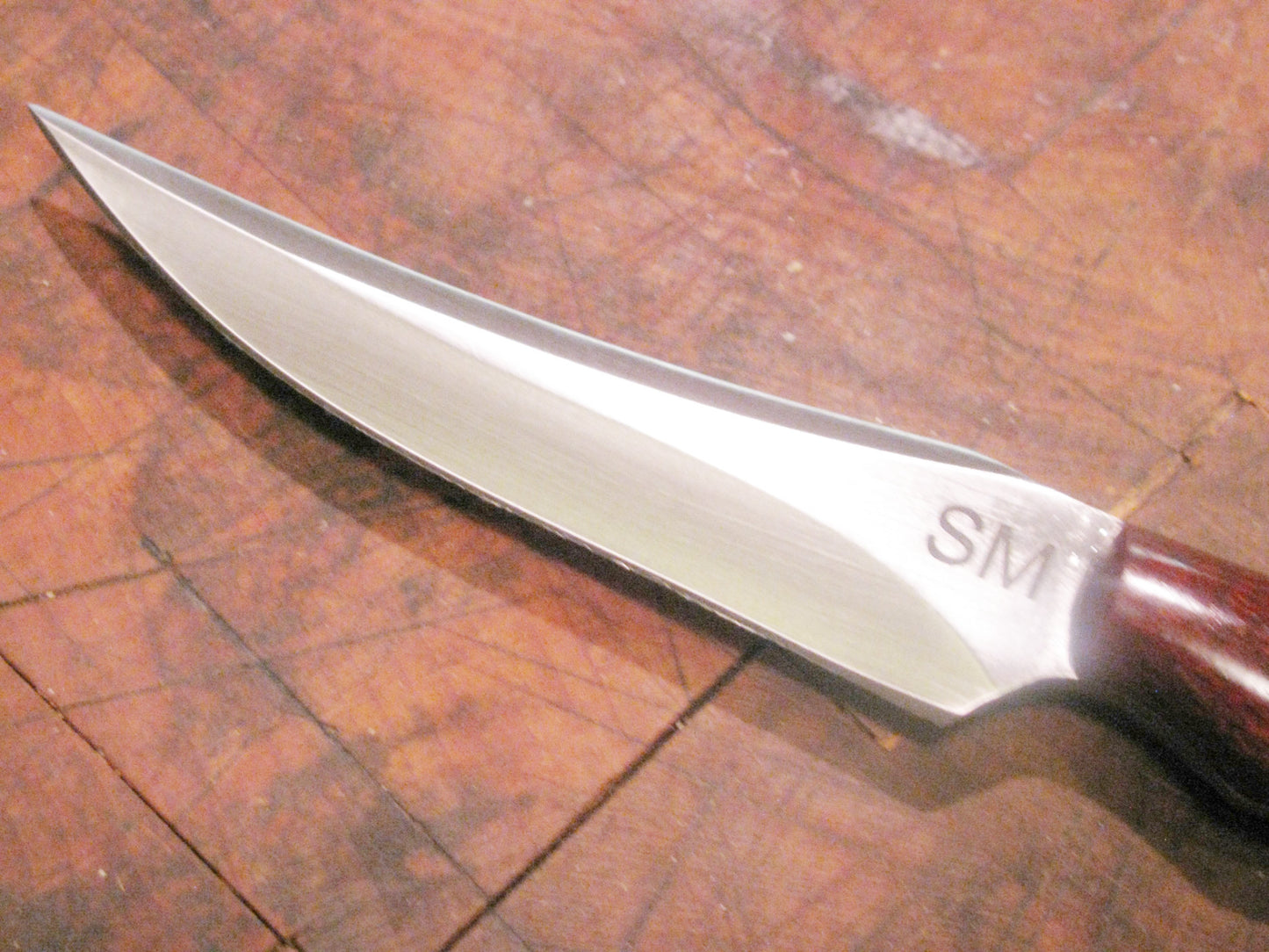FX-006 Blue Micarta Handle Skinner Knife w/ 420 HC Steel