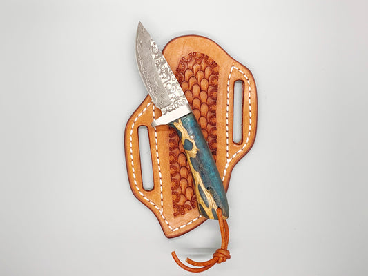 FX-059 Cholla Cactus Handle w/ Fixed Damascus Blade