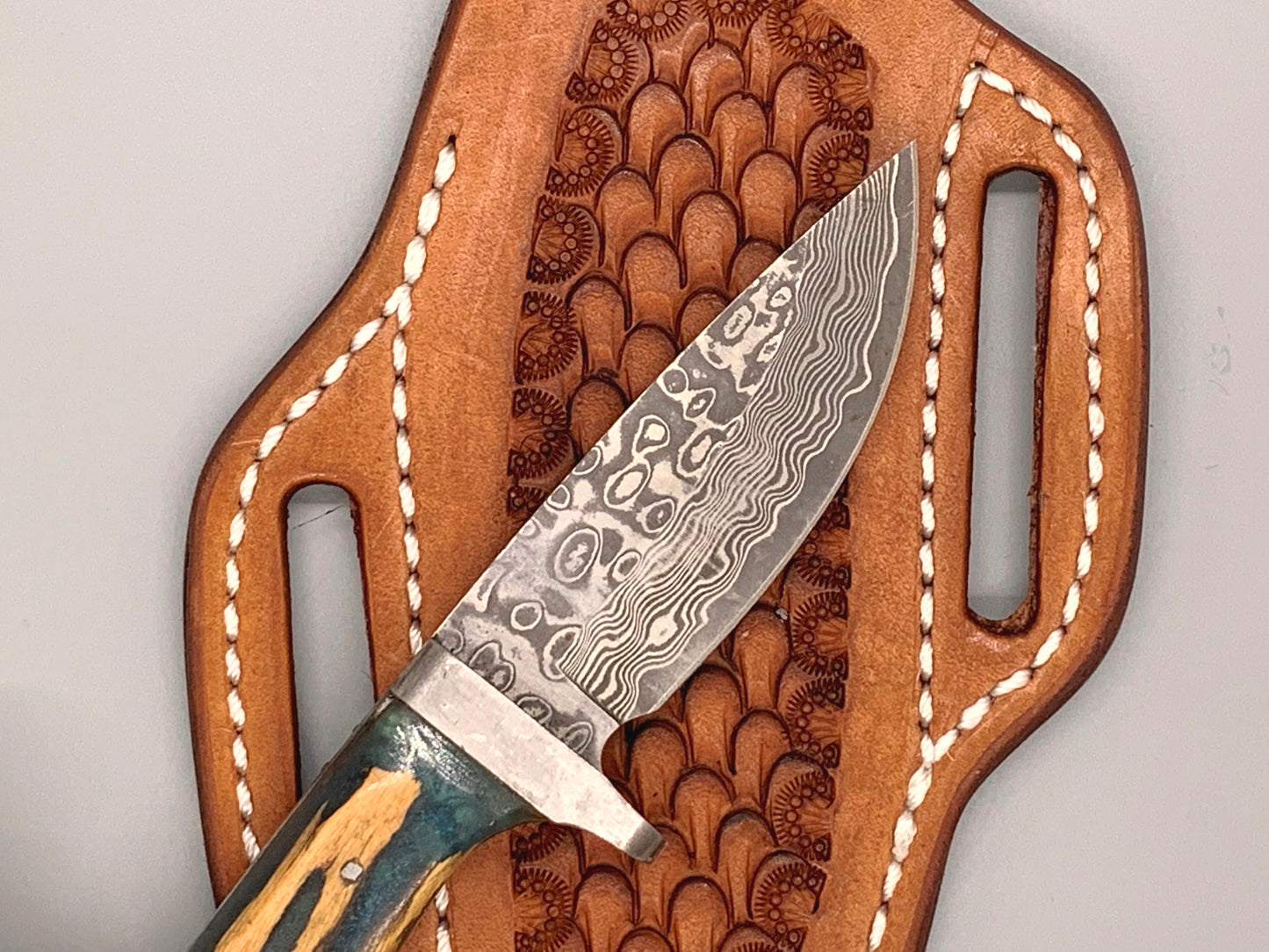 FX-059 Cholla Cactus Handle w/ Fixed Damascus Blade