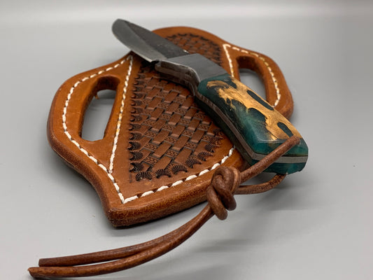 FX-066 Cholla Cactus Handle w/ hammered 440c blade