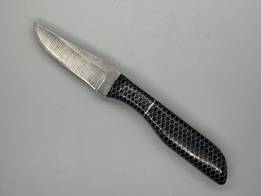 FX-120 Stainless Honeycomb mesh & resin handle w/steel file blade