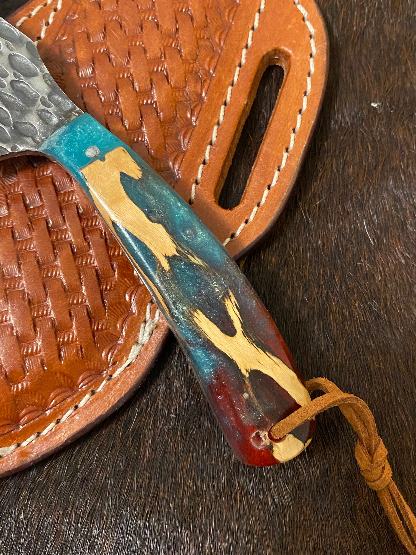 FX-077 Cholla Cactus Handle Hunting Knife