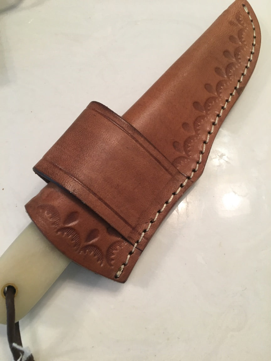 FX-014 Camel Bone Honey Comb blade Knife