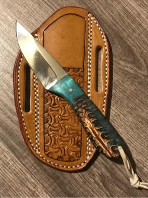 FX-053 Pine Cone Handle  440c steel  Knife