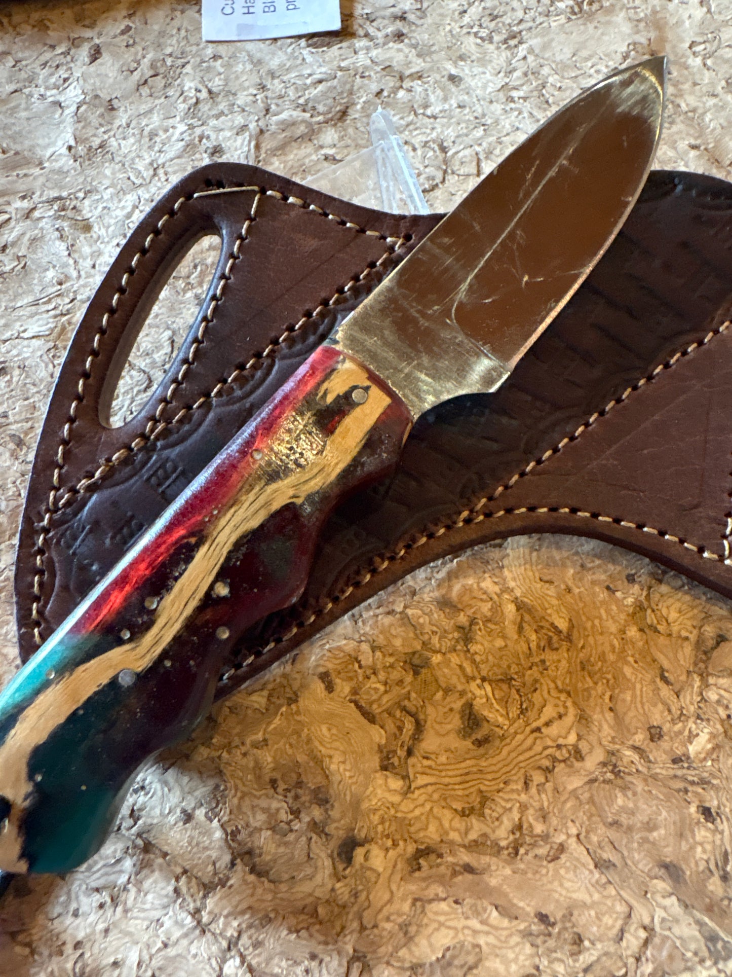 FX-066 Cholla Cactus Handle w/ hammered 440c blade