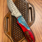 FX-106 Pine Cone / Turquoise Handle Knife