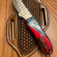 FX-106 Pine Cone / Turquoise Handle Knife