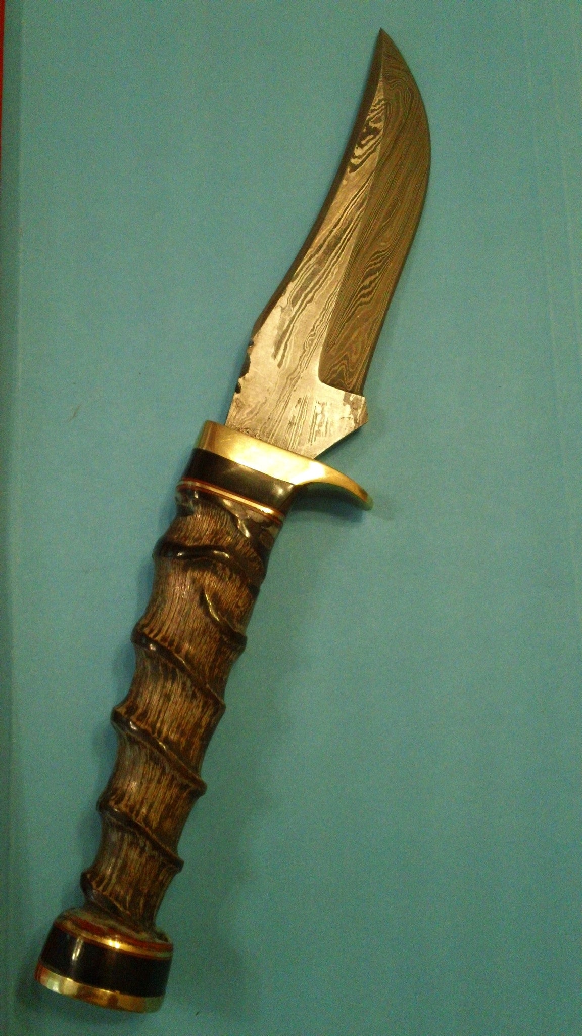 FX-040 IMPALA HANDLE DAMASCUS HUNTING KNIFE