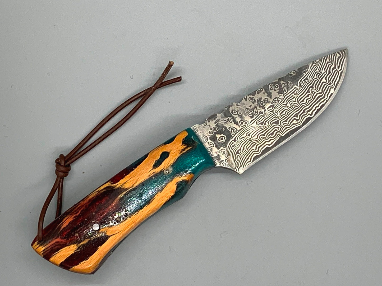 FX-079 Cholla Cactus handle w/ a 52100 Damascus blade