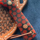 FX-023 Red Honeycomb Hunting Knife w/D2 Steel Blade
