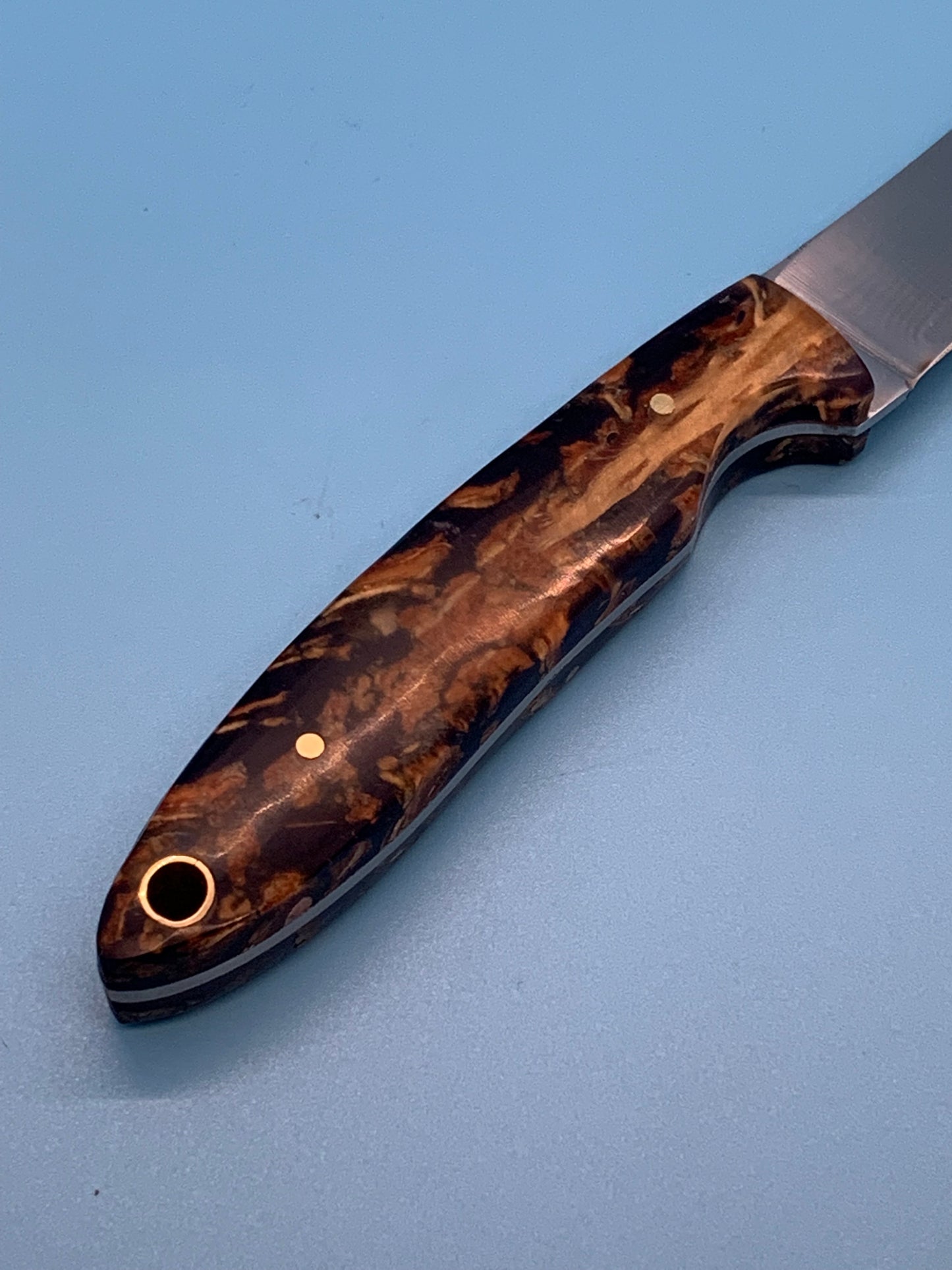 FX-028 Pine Cone Handle Hunting/Utility Knife w/D2 Steel Blade