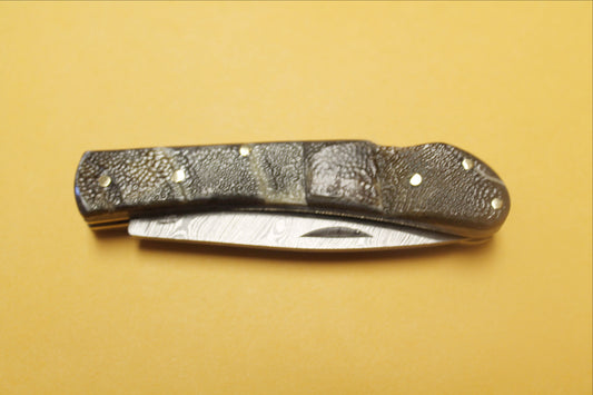 FD-057 Turtle Shell Handle Pocket Knife