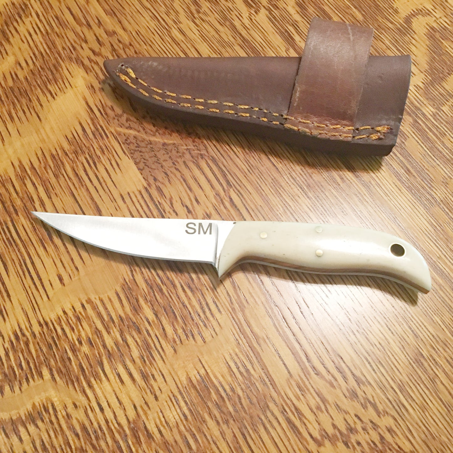 FX-030 Custom Bone Knife/Fixed Steel Blade