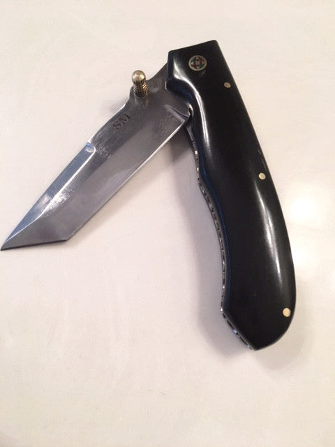 FD-011 BULL HORN FOLDING DRESS KNIFE TANTO BLADE