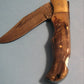 FD-055 RAM HORN FOLDING KNIFE WITH BRASS BOLSTER