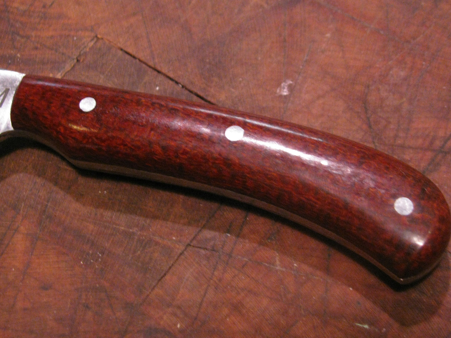 FX-105 Red Micarta Caping/ Skinner  Knife