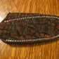 FX-005 Blue Lapis Handle/Caping/ Skinner  Knife W/leather sheath