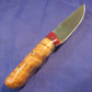FX-039 Flaming Maple with Red CTEK Bolster Hunting Knife