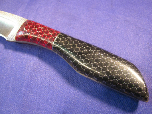 FX-104 RED AND BLACK CTEK  HUNTING KNIFE