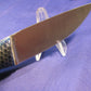 FX-112 SPALTED PECAN WITH BLUE CTEK BOLSTER HUNTING KNIFE