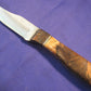 FX-111 SPALTED BUCKEYE WITH METEORITE BOLSTER  HUNTING KNIFE