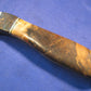 FX-111 SPALTED BUCKEYE WITH METEORITE BOLSTER  HUNTING KNIFE
