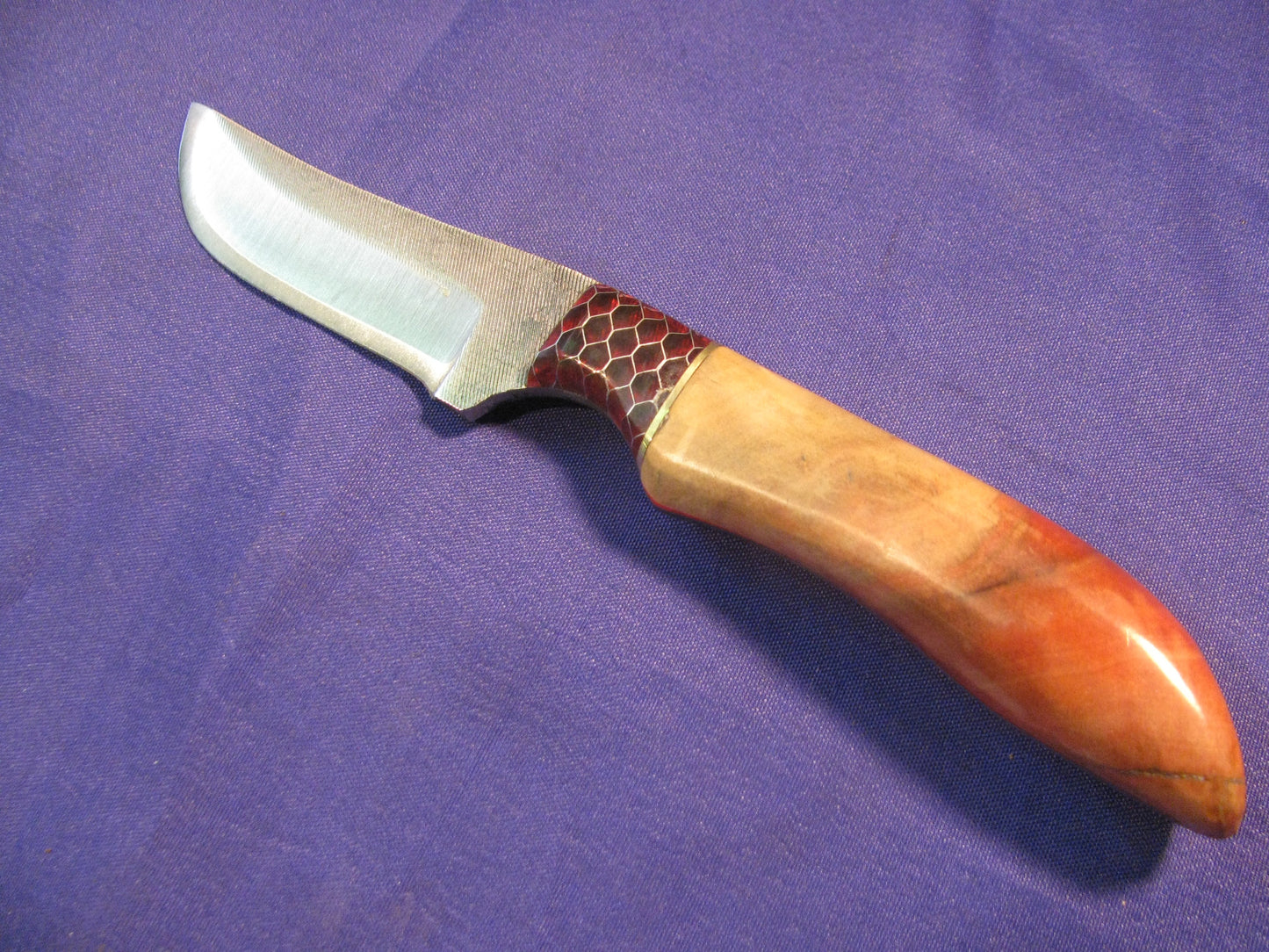 FX-038 FLAMING ELDER WITH RED CTEK  HUNTING KNIFE