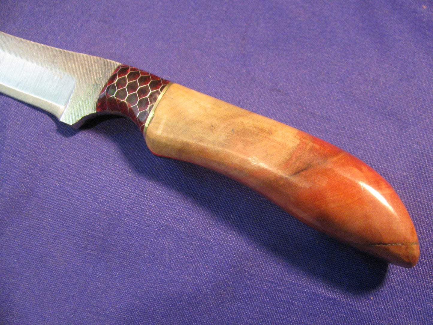 FX-038 FLAMING ELDER WITH RED CTEK  HUNTING KNIFE