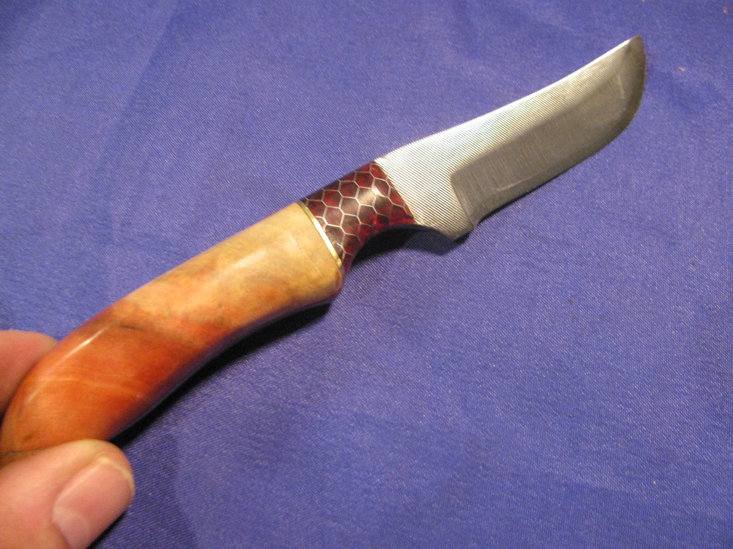 FX-038 FLAMING ELDER WITH RED CTEK  HUNTING KNIFE