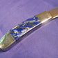 FX-005 Blue Lapis Handle/Caping/ Skinner  Knife W/leather sheath