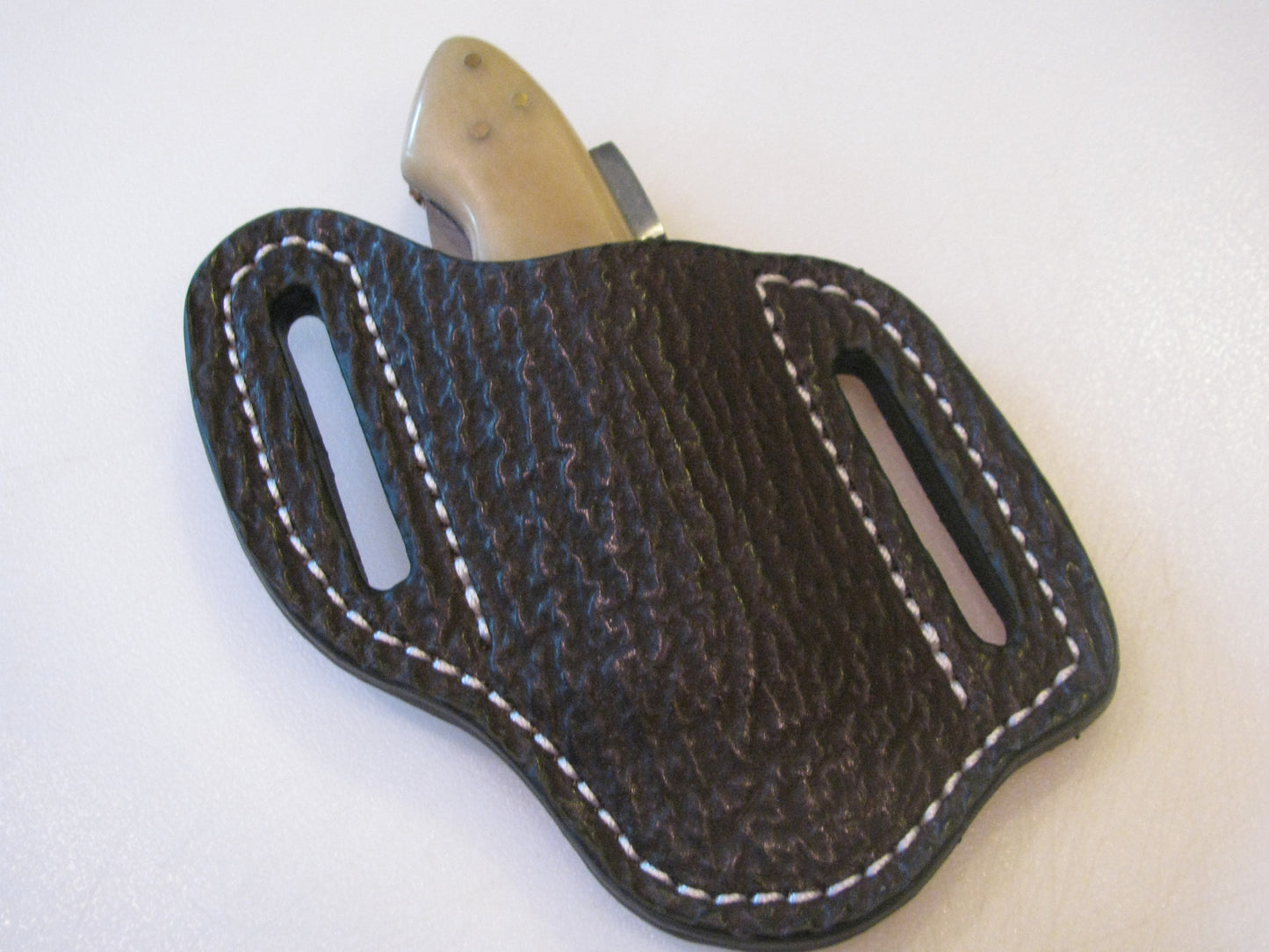 SHTH-009 Shark Skin Pancake Style / Cross draw  Knife Sheath