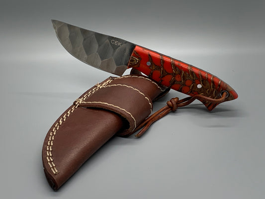 FX-062 Pine Cone Handle w/ Fixed D2 Steel blade