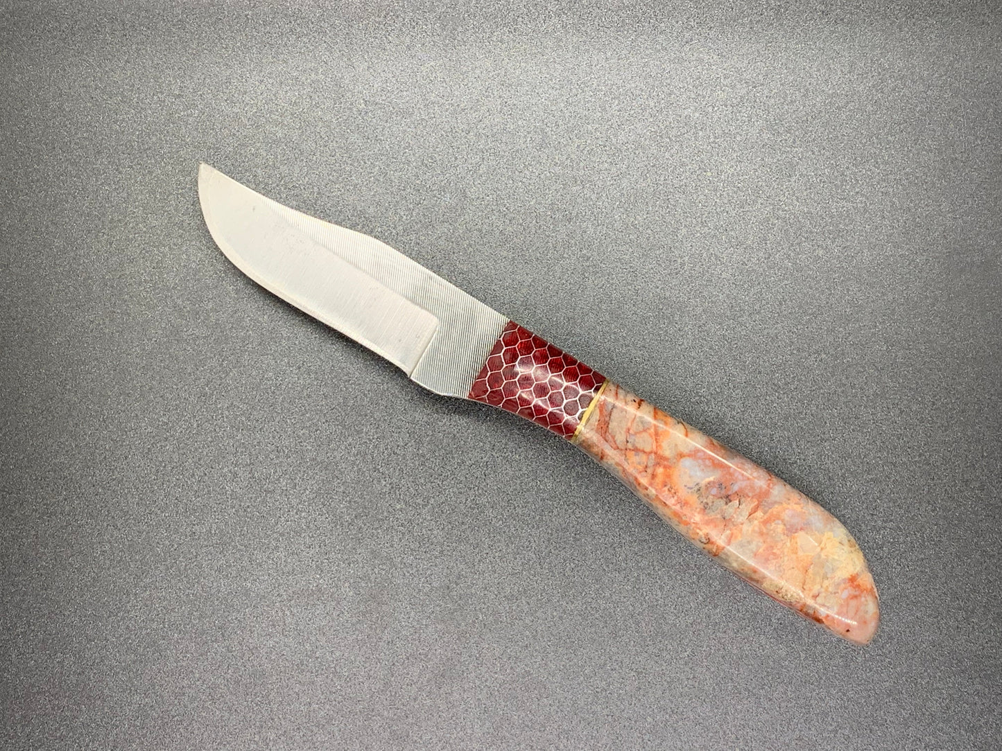 FX-071 Red Vein Jasper Stone Knife