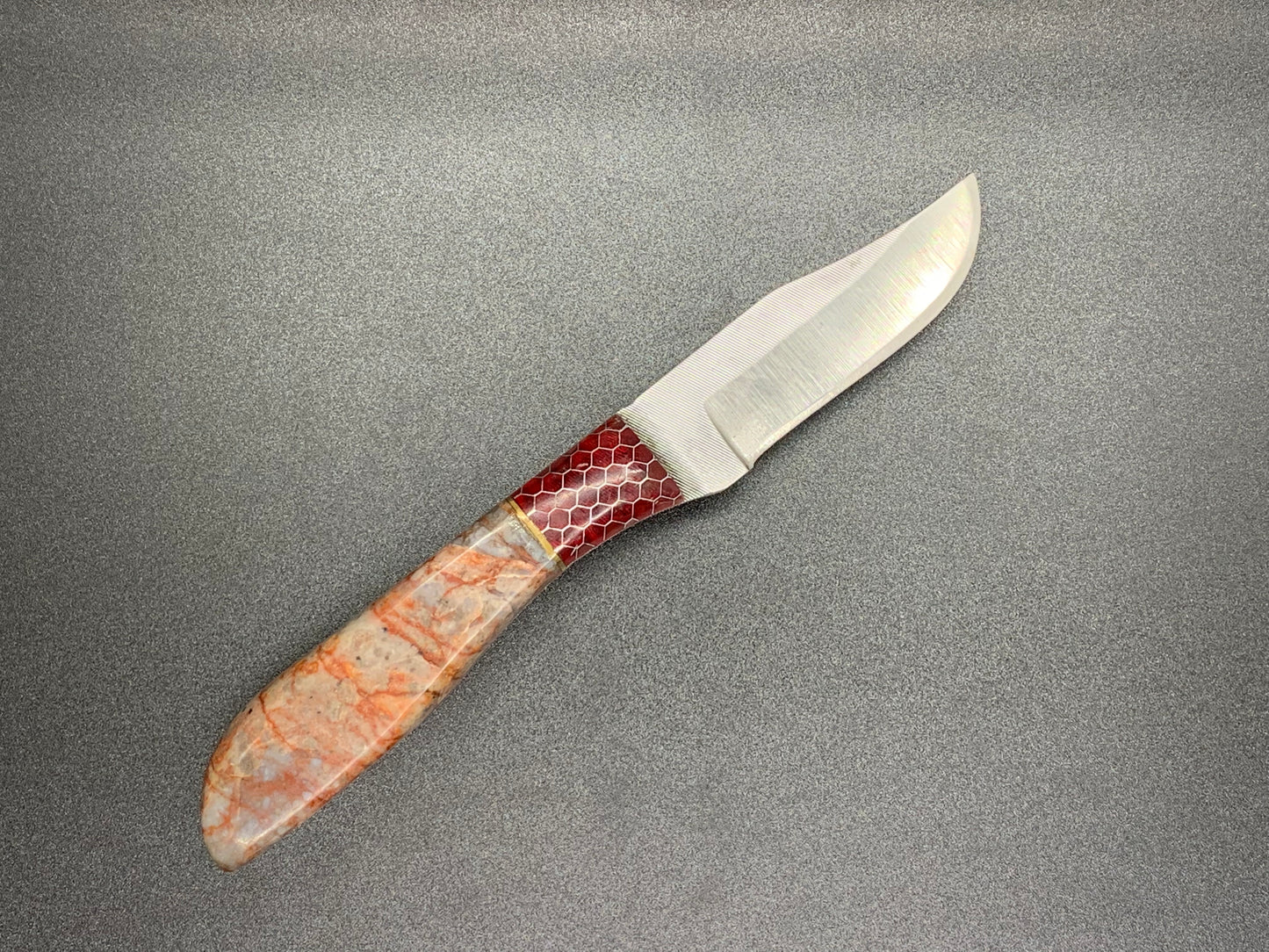 FX-071 Red Vein Jasper Stone Knife