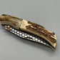 FD-060 Stag Antler handle w/Honeycome 440c blade
