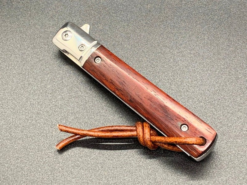FD-041 Bolivian Rosewood Pocket knife w/ Clip lol