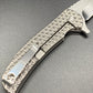 FD-012 Diamond Plate Folding Knife w/ Tanto Blade