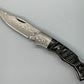 FD-003 Black Buck Folding Knife/ Custom handle/Steel Blade