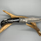 FD-003 Black Buck Folding Knife/ Custom handle/Steel Blade