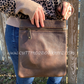 ZB1-A Leather and Cowhide Crossbody Purse