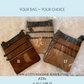 ZB1-A Leather and Cowhide Crossbody Purse