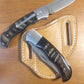 FD-003 Black Buck Folding Knife/ Custom handle/Steel Blade