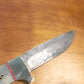 FX-011 Buffalo Horn Handle Knife w/ ball bearing steel blade (52100 steel)