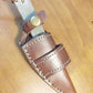 FX-011 Buffalo Horn Handle Knife w/ ball bearing steel blade (52100 steel)