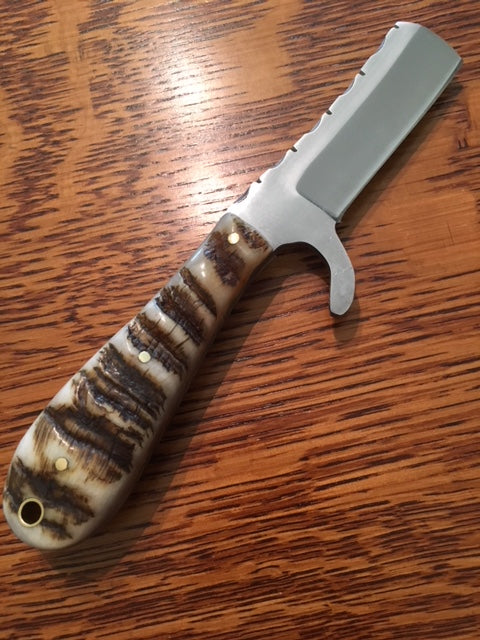FX-101 Ram Horn Razor Knife  D2 Steel Castrating Knife