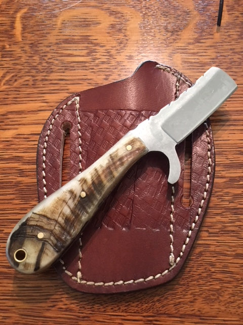 FX-102 Ram Horn Razor Knife  D2 Steel Castrating Knife / Bull Cutter