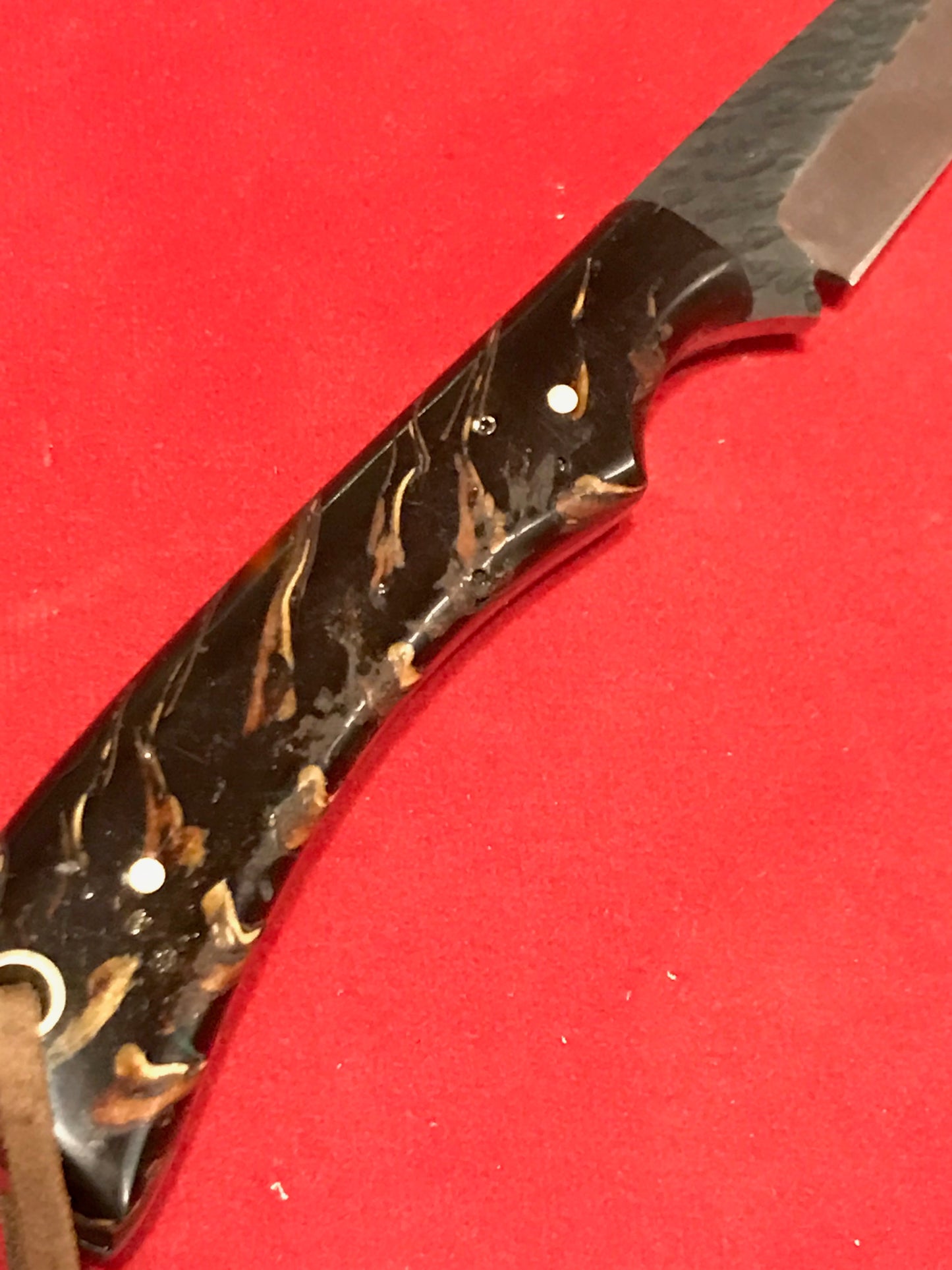 FX-058 Pine Cone Handle  D 2 Steel Hunting Knife